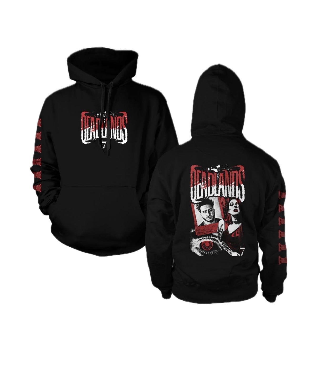 Red Drip Heavyweight Hoodies